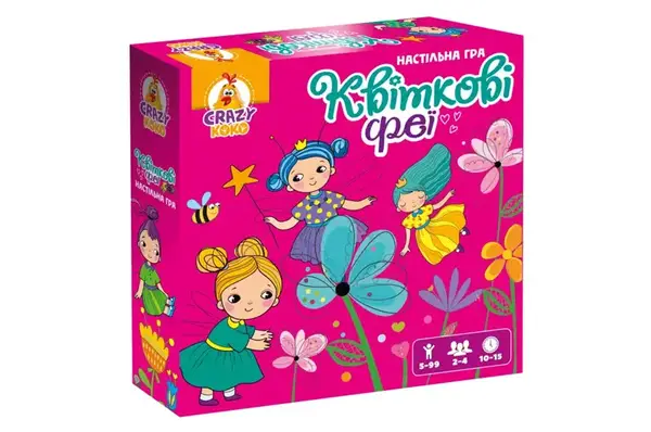 Настільна гра "Crazy Koko. Квіткові феї" VT8055-34 VladiToys купити