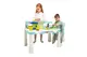 Стіл дитячий зі стільцем 04660/7 "Граємось та навчаємось" з конструктором 486 дет., бірюзовий DOLONI купити