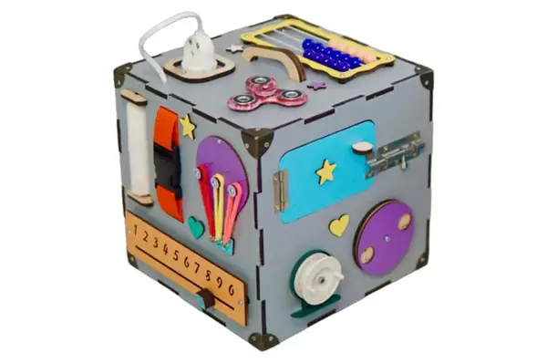 Бізікуб Сірий 200165 23х23х23 см купити недорого в Україні, фото 2