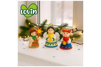 Набір для ліплення з повітряним пластиліном 7000228 "Вертеп" LOVIN купити