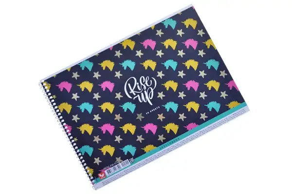 Альбом д/малювання Школярик на спіралі, A4 30 арк.120г/м2 -563 тиснення PB-SC-030-8007/PB-SC-030-8008/PB-SC-030-8009 купити недорого в Україні, фото 3