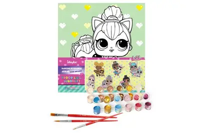Набір для розпису по номерах 40x40 см KHO6290 "L.O.L. TroopSurprise Kitty Queen With Kitty Kitty" Ideyka купити