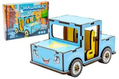 Конструктор Puz-00930 "Машинка" дерев'яний, 43 дет., р. 8,7x14x8,2 см PuzzleOK Конструктор Puz-00930 "Машинка" дерев'яний, 43 дет., р. 8,7x14x8,2 см PuzzleOK купити