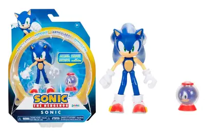 Ігрова фігурка з артикуляцією SONIC THE HEDGEHOG - МОДЕРН СОНІК (10 cm, з аксес.) 41678i-GEN купити