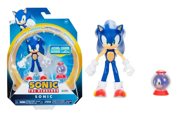 Ігрова фігурка з артикуляцією SONIC THE HEDGEHOG - МОДЕРН СОНІК (10 cm, з аксес.) 41678i-GEN купити