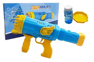Пістолет з мильними бульбашками P076 на батарейках, в коробці р.28x9x15 см YG Toys купити