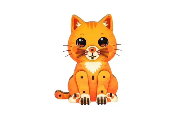 Конструктор дерев'яний Puz-00974" Turbo Cat" PuzzleOk купити недорого в Україні, фото 2