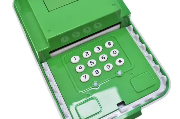 Сейф 1521-1 "Динозаврик" батарейка, світло, звук, аксес. короб.29*13*22 см купити недорого в Україні, фото 7