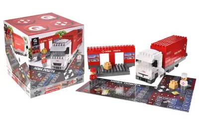 Конструктор блочний QB300-207 "Block&Steps: НОВА ПОШТА. Вантажівка Мрії" + ходилка і гра 3в1, 129дет. qbee Конструктор блочний QB300-207 "Block&Steps: НОВА ПОШТА. Вантажівка Мрії" + ходилка і гра 3в1, 129дет. qbee купити