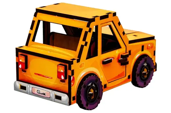 Конструктор дерев'яний Puz-00958 "Turbo Car" в кульку PuzzleOK купити недорого в Україні, фото 5
