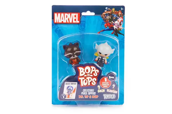 Набір колекційних фігурок-топерів SAMBRO серії "Bop n Tops"–МАРВЕЛ (3 фігурки, в асортименті) купити
