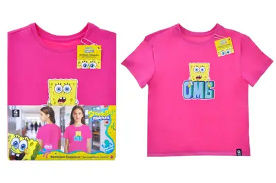 Футболка бавовняна QB-SB-001-16-134-140 SpongeBob Junior 134-140 qbee купити