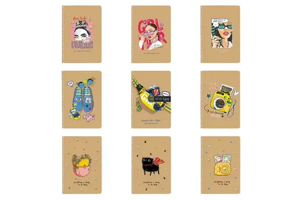 Зошит A5-SC-096-6115K Школярик 96 арк. крафт картон, клітинка купити