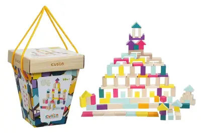 Конструктор дерев'яний15184 Wooden blocks construction kit «Cubika 1» Cubika купити