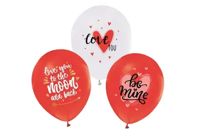 Повітряні кульки "Be Mine" асорті ТМ "Твоя Забава" 50шт купити