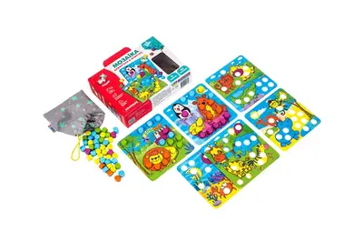 Дерев'яна мозаїка "Зоопарк" ZB2002-02 VladiToys купити