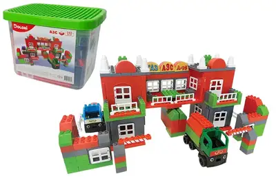 Конструктор 013888/07 "АЗС" 242 детал. в пластиковому боксі DOLONI купити