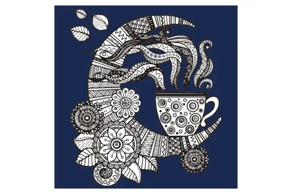 Набір для розпису-антистрес Заспокійливий напій розміром 30х30 см (JCEE37108) Strateg купити