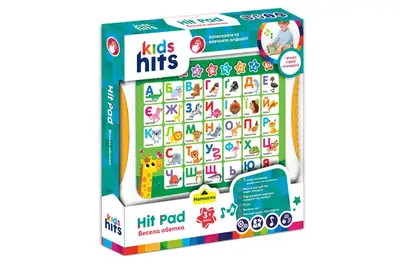 Планшет Kids Hits KH01/003" Весела Абетка" батар. українська та англійська мови навчання, цифри, кольори, фігури, тварини, р-р 24*17,6*2см, короб.25*27*4см Планшет Kids Hits KH01/003" Весела Абетка" батар. українська та англійська мови навчання, цифри, кольори, фігури, тварини, р-р 24*17,6*2см, короб.25*27*4см купити