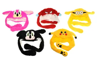 Шапка з вушками в асортименті, підсвітка купити