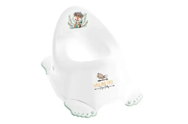 Горщик "Дикий захід: Лисичка" з протиковзною гумою (білий з зеленим) DZ-001-103-LISEK-Z TEGA купити