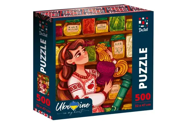 Пазли - 500 елм. "Україночка з півником" DT500-06 VladiToys купити