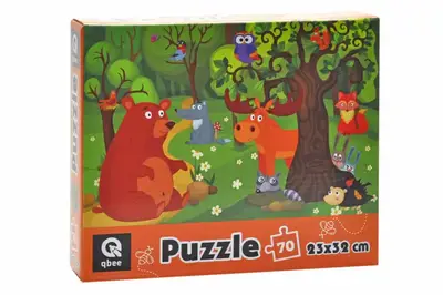 Пазли - 70 елм. - QB400-002 "Лісові мешканці" qbee купити