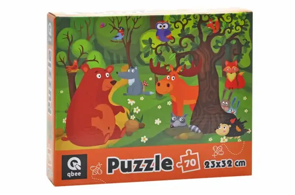 Пазли - 70 елм. - QB400-002 "Лісові мешканці" qbee купити