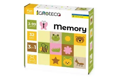 Дерев'яна розвиваюча гра "Меморі" 900644 IGROTECO купити