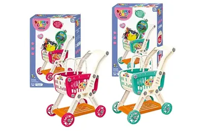 Візок 9825A з продуктами 2 кольори, коробка 55x13x36 см купити