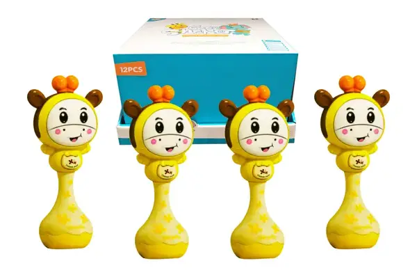 Брязкальце 855-104A "Жираф" на батарейках, в дисплеї 12 шт. YG Toys купити