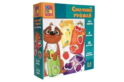 Настільна гра-сортер "Смачний урожай" VT1804-41 VladiToys купити