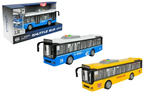 Автобус інерційний, озвучений, зі світлом, в коробці WY910AB р.32*10,5*16,5см купити