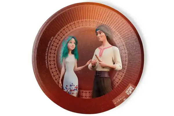 Паперові тарілки 20789 Мавка. Лісова пісня "Мавка та Лукаш" червоні 10шт. (18см.) Твоя Забава купити