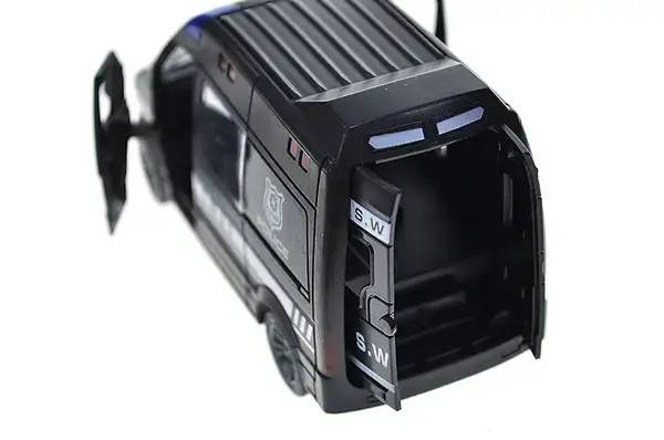 Автобус JW567-023 спецслужби інерційний, відкриваються двері 4 види 10 шт.в кор.32*28*30,3 см купити недорого в Україні, фото 6