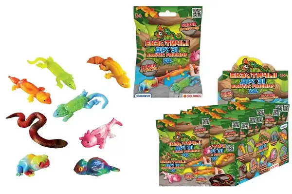 Іграшка-сюрприз RR005 COOL THINGS - ЕКЗОТИЧНІ ДРУЗІ XXL (у дисп., в ас.) купити