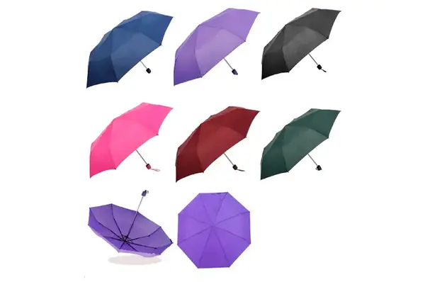 Парасолька HS3727S 6 кольорів 8 спиць*55см купол 96см довжина зібр 24см, розкр 56см купити