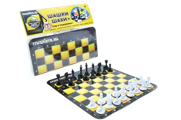 Набір "Шахи + шашки" в кульку 5446 Maximus купити недорого в Україні, фото 3
