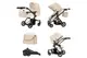 Коляска для ляльки 2в1 MAESTRO 9651B CREAM з сумкою метал.кор.45x14.5x38 см CARRELLO купити недорого в Україні, фото 66419