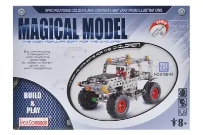 Конструктор металевий "Позашляховик" 251дет. 816B-48 р.34,5*24*4,5см. купити