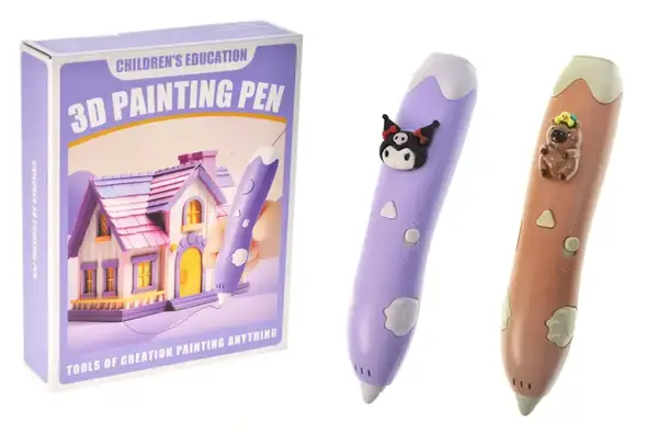 3D ручка на акумуляторі SK301-3Y "Куромі"/"Капібара" + наклейки, фігурки купити