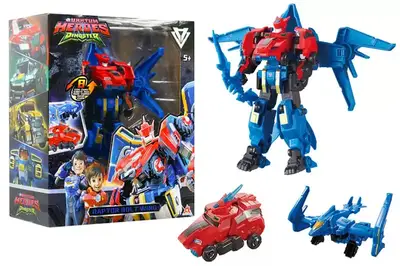 Набір ігровий з роботом-трансформером EU580813 Раптор Болт Вінг з 2-ма машинами DINOSTER Набір ігровий з роботом-трансформером EU580813 Раптор Болт Вінг з 2-ма машинами DINOSTER купити