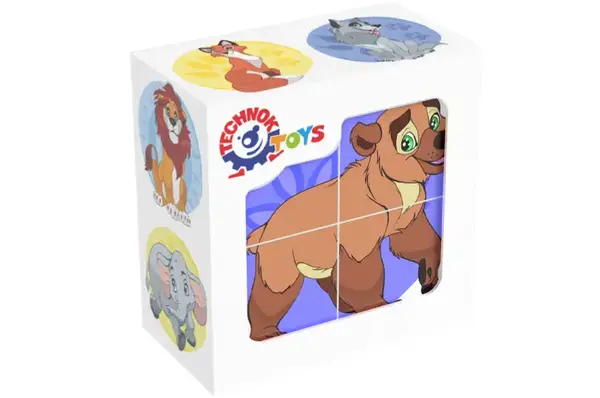 Набір кубиків 1820 "Дикі тварини" ТЕХНОК купити