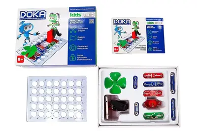 Конструктор електронний D70704 "ЧИСТА ЕНЕРГІЯ" 21 схема DOKA купити