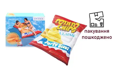 OUTLET Матрац надувний Чіпси в коробці 58776 INTEX OUTLET Матрац надувний Чіпси в коробці 58776 INTEX купити