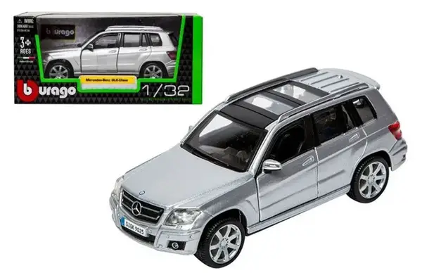 Автомодель - MERCEDES BENZ GLK-CLASS (асорті червоний, сріблястий, 1:32) 18-43016 BBURAGO купити