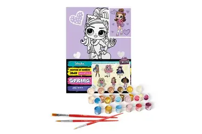 Набір для розпису по номерах для дітей "L.O.L. Surprise! Tweens Fancy Gurl" 30х40 см. KHO6284 IDEYKA купити