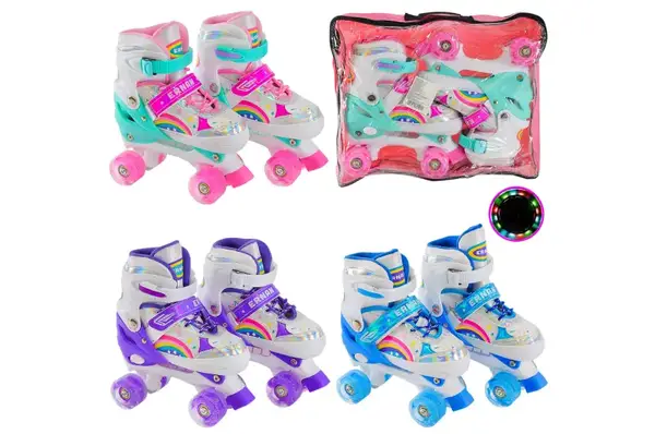 Ролики RL2409 L (39-42) квади, колеса PU колеса світяться, 3 кольори купити