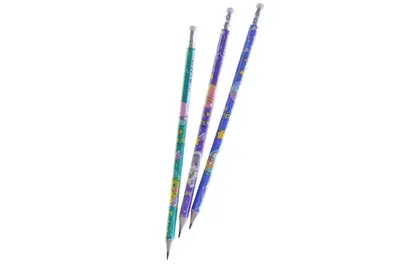 Олівці чорнографітні з гумкою 9619WB, дизайн 1 купити