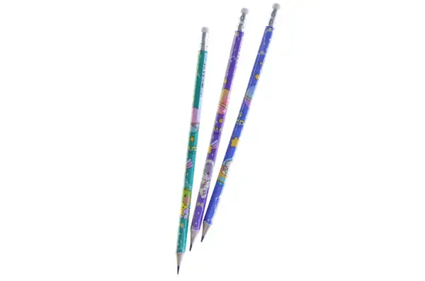 Олівці чорнографітні з гумкою 9619WB, дизайн 1 купити недорого в Україні, фото 2